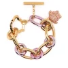 ( Nouvelle Collection ) Versace Bracelet Medusa En Chaîne 4J310 VERSACE GOLD LIGHT ROSE