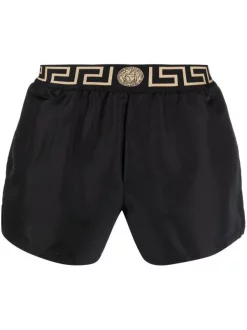 ( Nouvelle Collection ) Versace Maillot De Bain à Bande Logo A80G BLACKGOLDGREAKKAY