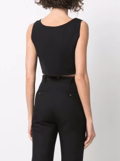 ( Nouvelle Collection ) Versace Haut Medusa Head Crop 1B000 BLACK -Pas Cher Versace Boutique 17921821 37965978 600