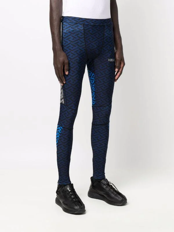 ( Nouvelle Collection ) Versace Legging à Motif Monogrammé 6U700 BLUNAVY+SAPPHIRE 3 ( Nouvelle Collection ) Versace Legging à Motif Monogrammé 6U700 BLUNAVY+SAPPHIRE – Image 3