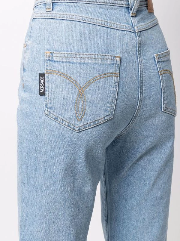 ( Nouvelle Collection ) Versace Jean Droit à Taille Haute Femme 5 ( Nouvelle Collection ) Versace Jean Droit à Taille Haute Femme – Image 5