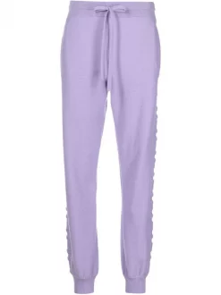 ( Nouvelle Collection ) Versace Pantalon De Jogging En Maille à Lien De Resserrage 1L720 LILAC