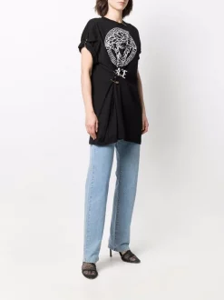( Nouvelle Collection ) Versace T-shirt Medusa Head à Fronces 2B020 BLACK WHITE -Pas Cher Versace Boutique 17925245 37864534 600