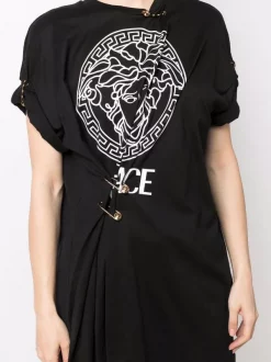 ( Nouvelle Collection ) Versace T-shirt Medusa Head à Fronces 2B020 BLACK WHITE -Pas Cher Versace Boutique 17925245 37864537 600