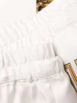 ( Nouvelle Collection ) Versace Pantalon En Soie à Imprimé Coupe Des Dieux 5W170 WHITE + GOLD + BLACK -Pas Cher Versace Boutique 17958287 37952256 600