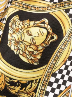 ( Nouvelle Collection ) Versace Pantalon En Soie à Imprimé Coupe Des Dieux 5W170 WHITE + GOLD + BLACK -Pas Cher Versace Boutique 17958287 37953666 600