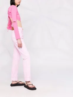 ( Nouvelle Collection ) Versace 1D310 PINK Pantalon Droit à Taille Haute Femme 13 ( Nouvelle Collection ) Versace 1D310 PINK Pantalon Droit à Taille Haute Femme -Pas Cher Versace Boutique 17967396 38112575 600