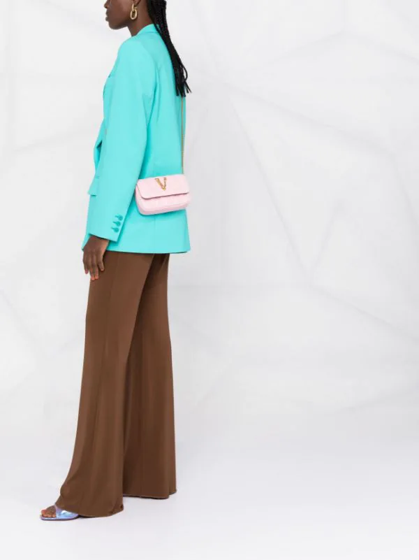 Versace 1PG4V ENGLISH ROSE -VERSACE GOLD Sac à Bandoulière Matelassé à Bride En Chaîne Femme 2 Versace 1PG4V ENGLISH ROSE -VERSACE GOLD Sac à Bandoulière Matelassé à Bride En Chaîne Femme – Image 2