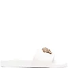 Versace Claquettes à Logo Medusa 1W01V Bianco-oro Versace