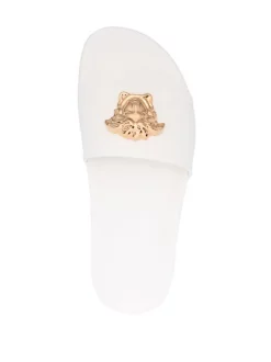 Versace Claquettes à Logo Medusa 1W01V Bianco-oro Versace -Pas Cher Versace Boutique 17968311 39062932 600