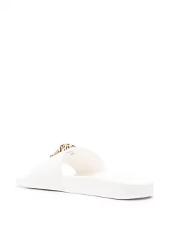Versace Claquettes à Logo Medusa 1W01V Bianco-oro Versace -Pas Cher Versace Boutique 17968311 39063750 600