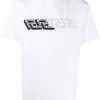 Versace 1W000 OPTICAL WHITE T-shirt à Imprimé Greca Homme