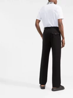 Versace Polo à Col Greca 2W020 WHITE + BLACK -Pas Cher Versace Boutique 17969583 39734196 600