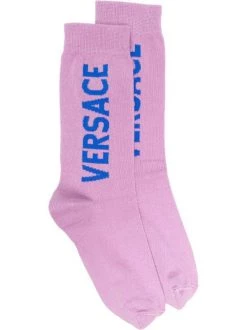 Versace Chaussettes à Logo Intarsia 2L550 LIATRIS + ROYAL BLUE