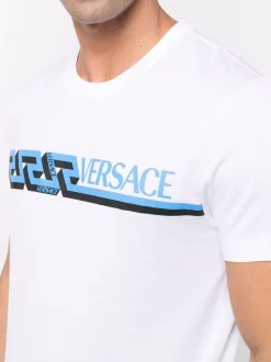 ( Nouvelle Collection ) Versace T-shirt à Logo Imprimé Homme -Pas Cher Versace Boutique 17977285 37983782 600