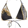 ( Positively Conscious ) Versace Haut De Bikini Imprimé Barocco à Dos-nu Femme