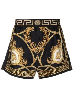 ( Nouvelle Collection ) Versace Short De Pyjama à Imprimé Medusa Head Homme