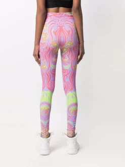 ( Nouvelle Collection ) Versace Legging à Imprimé Abstrait Femme -Pas Cher Versace Boutique 17980377 38025291 600