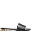 ( Nouvelle Collection ) Versace Sandales En Cuir à Détails Greca Femme