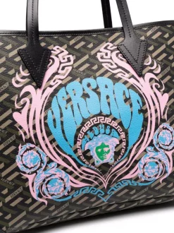 ( Nouvelle Collection ) Versace 5B50V BLACK+KAKI+CANDY+CORAL-VERSACEGOLD Sac Cabas La Greca Medusa Music Femme -Pas Cher Versace Boutique 17981131 37999618 600