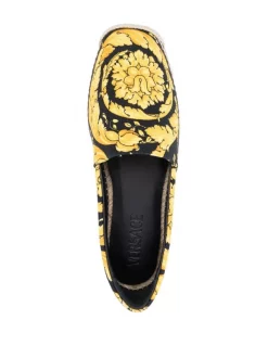 ( Nouvelle Collection ) Versace D4191 NERO+ORO Espadrilles à Imprimé Barocco Femme 7 ( Nouvelle Collection ) Versace D4191 NERO+ORO Espadrilles à Imprimé Barocco Femme -Pas Cher Versace Boutique 17981133 37980483 600