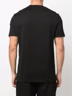 ( Nouvelle Collection ) Versace 1B000 BLACK T-shirt à Logo Imprimé Homme -Pas Cher Versace Boutique 17984438 38005303 600