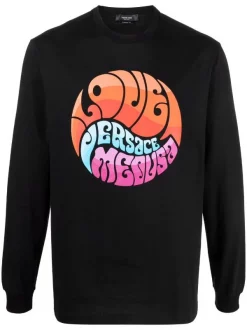 ( Nouvelle Collection ) Versace T-shirt à Imprimé Graphique Homme