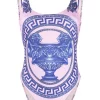 ( Nouvelle Collection ) Versace Maillot De Bain à Imprimé Greek Key Femme