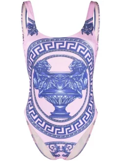 ( Nouvelle Collection ) Versace Maillot De Bain à Imprimé Greek Key Femme