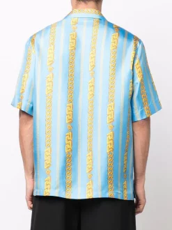 ( Nouvelle Collection ) Versace 5V140 SKY MULTICOLOR Chemise Chain En Soie à Fines Rayures Homme 8 ( Nouvelle Collection ) Versace 5V140 SKY MULTICOLOR Chemise Chain En Soie à Fines Rayures Homme -Pas Cher Versace Boutique 17995104 38170310 600