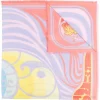 ( Nouvelle Collection ) Versace 5R140 CORAL+ORCHID écharpe à Imprimé Medusa Music Femme