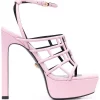( Nouvelle Collection ) Versace 1PB9V PINK Sandales Greca 150 Mm à Brides Femme