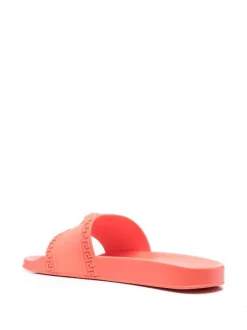 ( Nouvelle Collection ) Versace Claquettes à Motif Medusa 1R380 CORAL -Pas Cher Versace Boutique 18018961 38362373 600