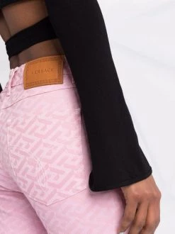 ( Nouvelle Collection ) Versace Jean La Greca à Coupe Slim 1D310 CANDY -Pas Cher Versace Boutique 18049524 38709021 600