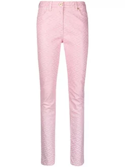 ( Nouvelle Collection ) Versace Jean La Greca à Coupe Slim 1D310 CANDY