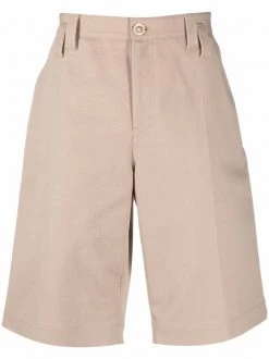 ( Nouvelle Collection ) Versace Bermuda à Coupe Droite 1K050 BEIGE