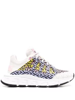 ( Nouvelle Collection ) Versace Baskets Trigreca 6W500 BIANCO+CANDY+NERO+ORCHID