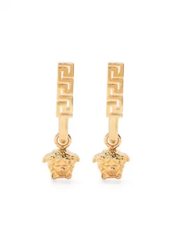 Versace 3J000 VERSACE GOLD Boucles D'oreilles Pendantes Greca Medusa Femme