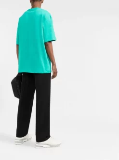 ( Nouvelle Collection ) Versace T-shirt à Logo Imprimé 1V560 TURQUOISE -Pas Cher Versace Boutique 18104946 b085f471 71b0 4a30 a733 e89316bfdb9e 600