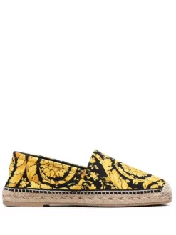 Versace Espadrilles à Imprimé Baroque Homme