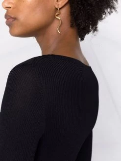 ( Nouvelle Collection ) Versace 1B000 BLACK Cardigan Crop à Design Ouvert Femme -Pas Cher Versace Boutique 18106261 38642189 600