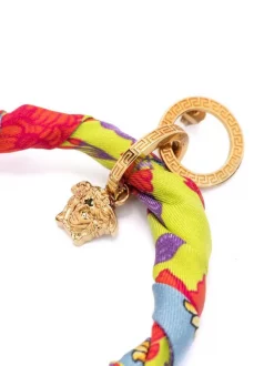 ( Nouvelle Collection ) Versace 5G23V Boucles D'oreilles Pendantes à Détail De Foulard Femme -Pas Cher Versace Boutique 18107397 38462964 600