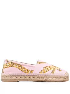 ( Nouvelle Collection ) Versace Espadrilles à Imprimé La Greca Femme
