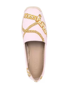 ( Nouvelle Collection ) Versace Espadrilles à Imprimé Greca 5P220 CANDY+ORO -Pas Cher Versace Boutique 18128259 38698509 600