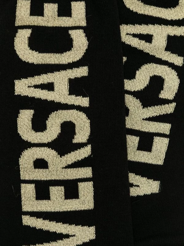 Versace Chaussettes à Logo En Intarsia Femme 2 Versace Chaussettes à Logo En Intarsia Femme – Image 2