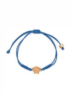 ( Nouvelle Collection ) Versace Bracelet En Coton à Détail Medusa 1V57V