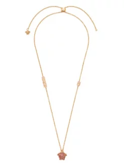 ( Nouvelle Collection ) Versace 4J470 Collier Medusa En Plaqué Or Femme