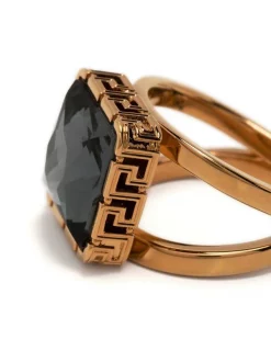 ( Nouvelle Collection ) Versace Bague Greca Sertie De Cristal 4J120 -Pas Cher Versace Boutique 18132913 39316081 600