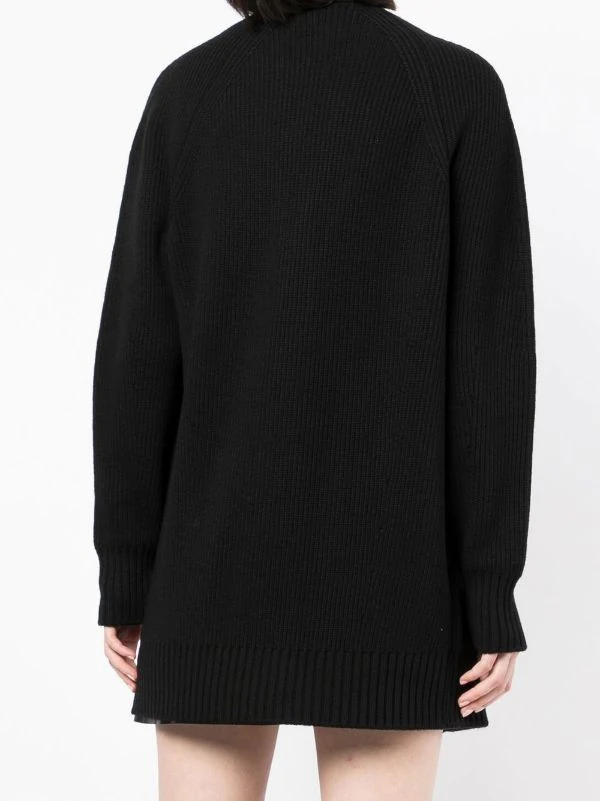 ( Nouvelle Collection ) Versace Cardigan Nervuré à Détails D'épingles 1B000 4 ( Nouvelle Collection ) Versace Cardigan Nervuré à Détails D'épingles 1B000 – Image 4