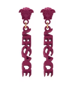 ( Nouvelle Collection ) Versace Boucles D'oreilles Pendantes à Logo Medusa Femme